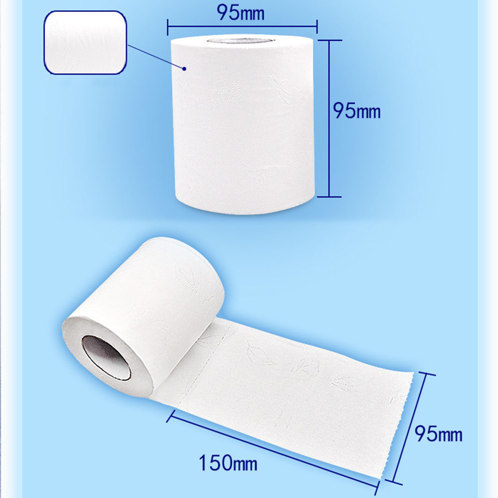 Home Fragrance No 4 - 10 ロール木材パルプ小型トイレットペーパー 4 層厚手ソフト吸収性非刺激性無香料家庭用ホテル用