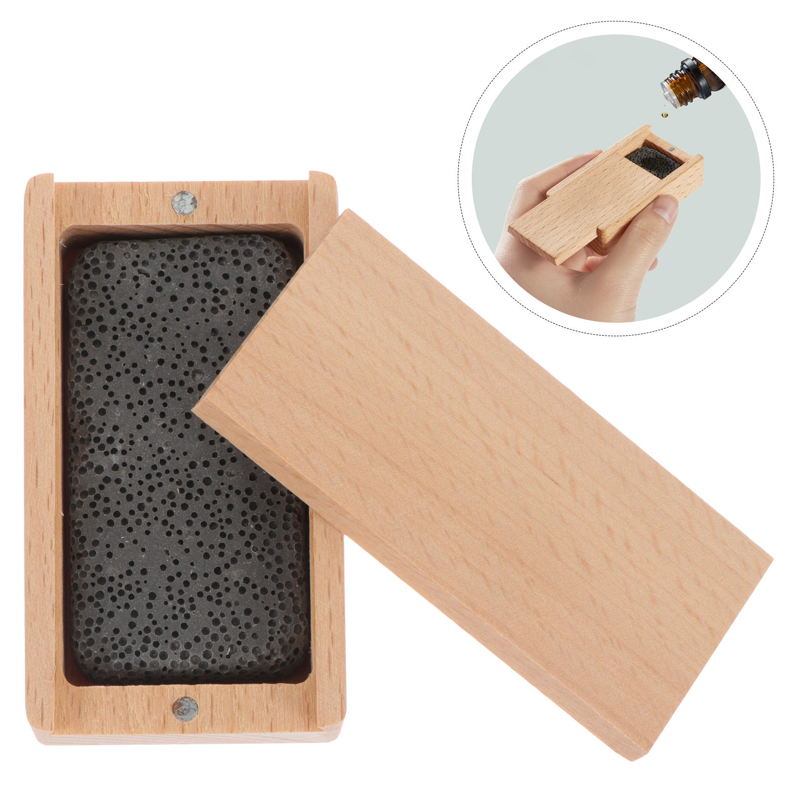 Home Fragrance Leather Diffuser - 1 セットブナ材アロマディフューザープレミアムエッセンシャルオイルディフューザーホームオフィスデスクトップ装飾天然屋内香りフレグランス
