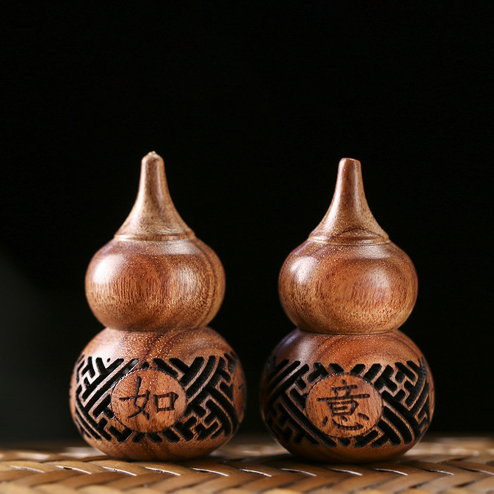 Aroma Bead Sachet - 中空彫刻木製ひょうたん型サシェ香りビーズディフューザーボトル、寝室、車、オフィス用の開閉式回転蓋付きポータブルフレグランス
