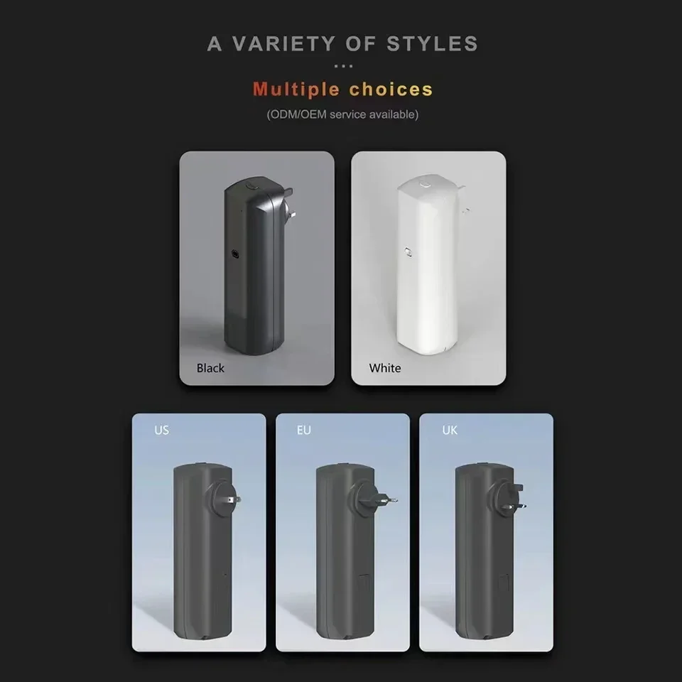 Home Fragrance Logo - 壁掛け式プラグインエッセンシャルオイルディフューザー、フレグランス、香り、空気清浄機、Bluetoothアプリ制御付き、家庭用、オフィス用