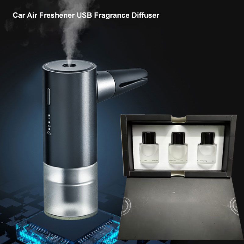 Home Fragrance Logo - 車のアウトレットベント香水クリップ芳香剤 USB フレグランスディフューザーホーム香りディストリビューターアロマセラピー香り芳香剤ギフト
