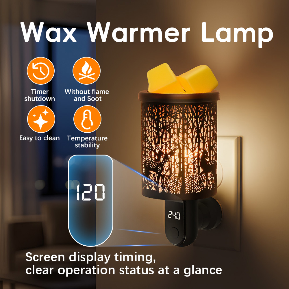 Home Fragrance Wax Melts - 香り付きワックスメルティングバーナー アロマセラピーワックスメルトウォーマー 室内用電気式フレグランスディフューザー ホームワックスメルトウォーマー デコレーション USプラグ