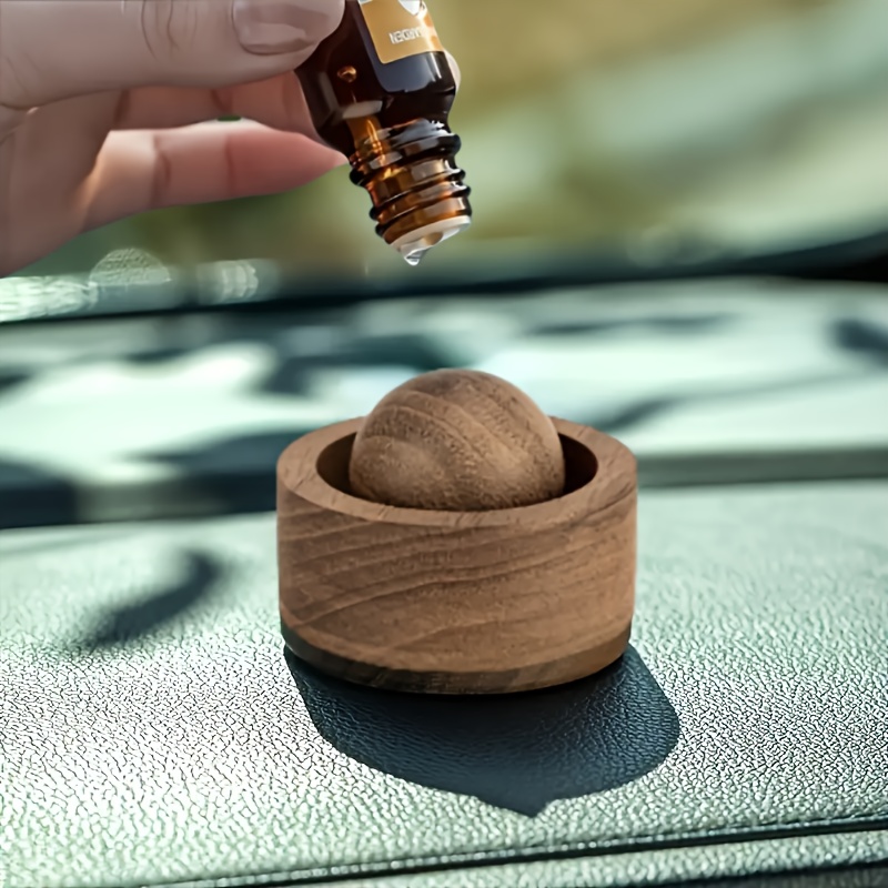 Home Fragrance Lavender - 車＆家庭用エッセンシャルオイルディフューザー - 木製ミニキュートナチュラルフレグランスディフューザー、寝室、リビングルーム、バスルームに最適