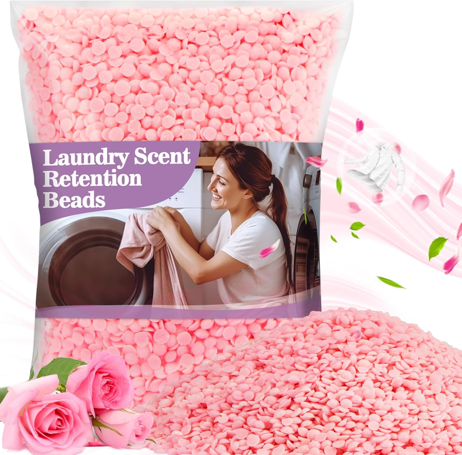 Scent Booster Bead - ランドリーセントブースタービーズ - 430g フレッシュセントビーズ 洗濯機用ランドリービーズ、静電気防止、長持ちする香り、より爽やかに