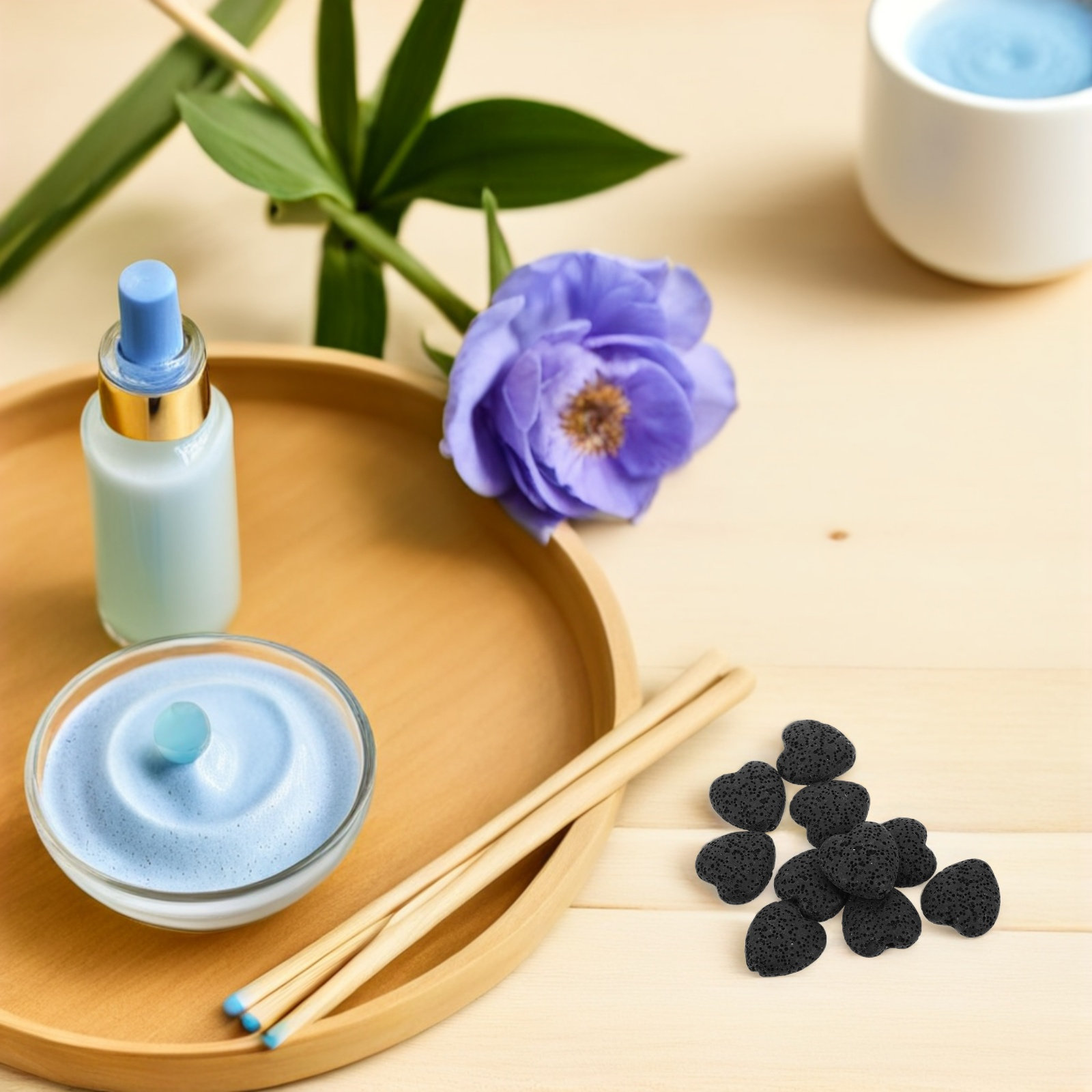 20個入り ハート型火山溶岩石 エッセンシャルオイルディフュ - Home Fragrance Usa のレビューと価格