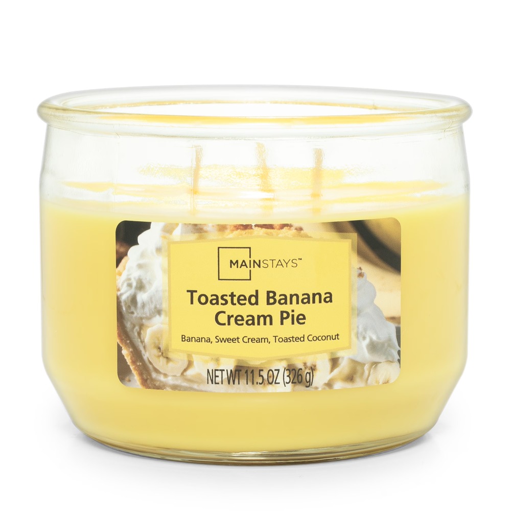 トーストバナナクリームパイの香りの大きな3芯キャンドル ホー - Home Fragrance Usa のレビューと価格