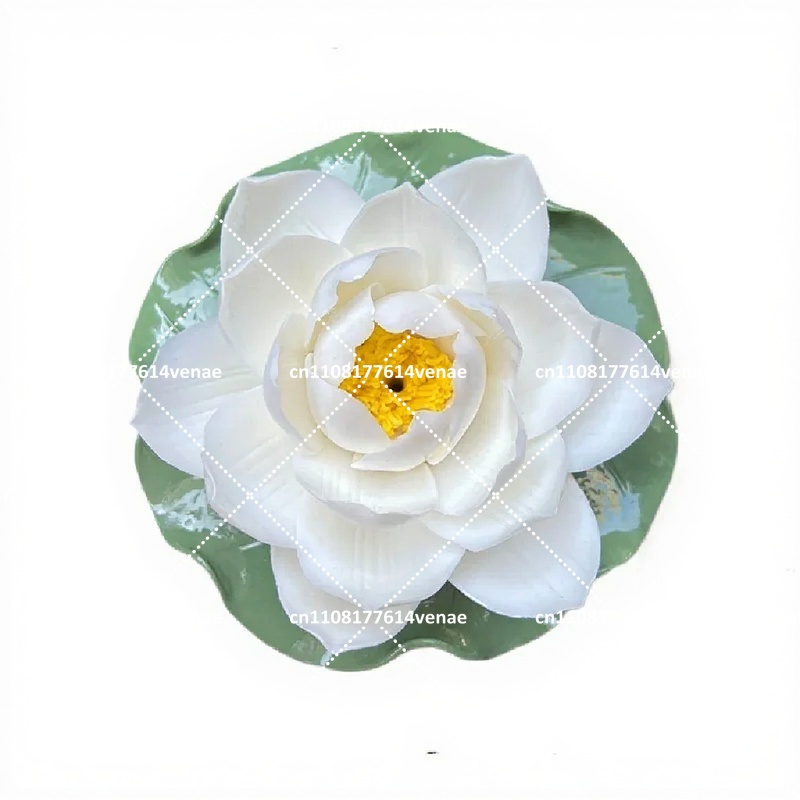 白蓮の香りのセラミックフラワー、家の装飾用ギフト - Home Fragrance White Lotus のレビューと価格