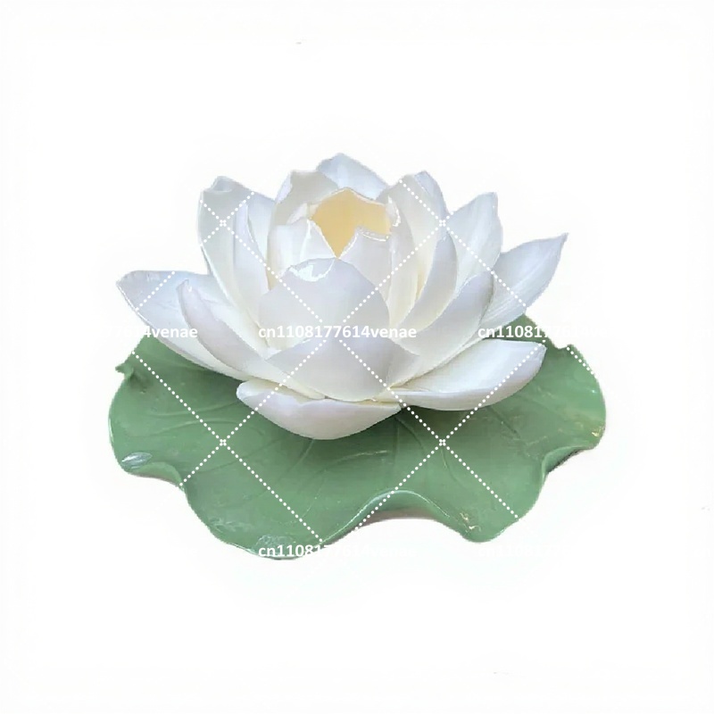 白蓮の香りのセラミックフラワー、家の装飾用ギフト - Home Fragrance White Lotus のレビューと価格