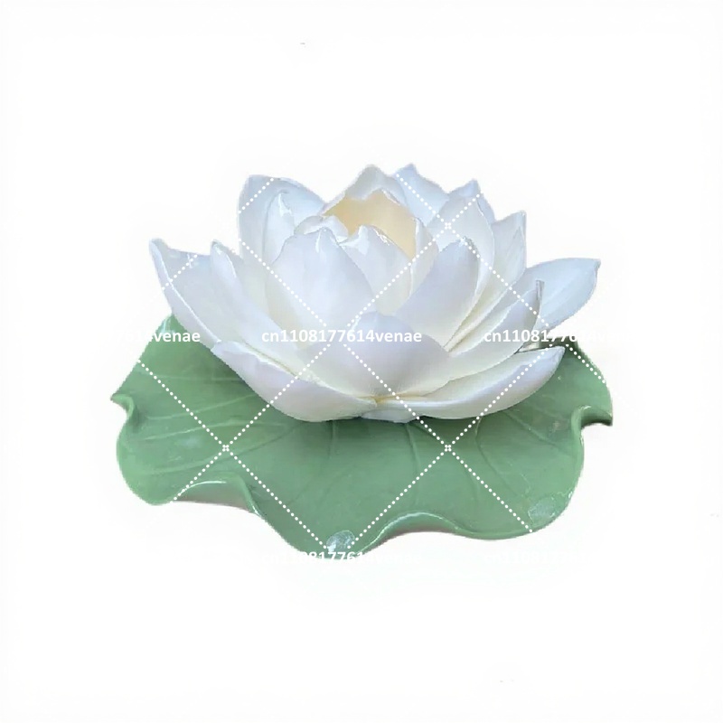 白蓮の香りのセラミックフラワー、家の装飾用ギフト - Home Fragrance White Lotus のレビューと価格