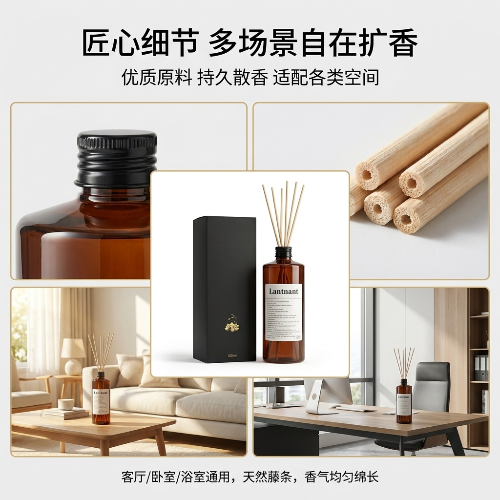 500MLリードディフューザー詰め替えオイルフレグランス香り - Home Fragrance Hotel Collection のレビューと価格