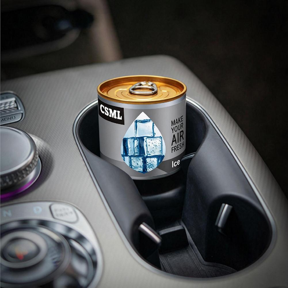 車用固形エアフレッシュナー、バブルガムの香り、オーガニック缶 - Home Fragrance Logo のレビューと価格