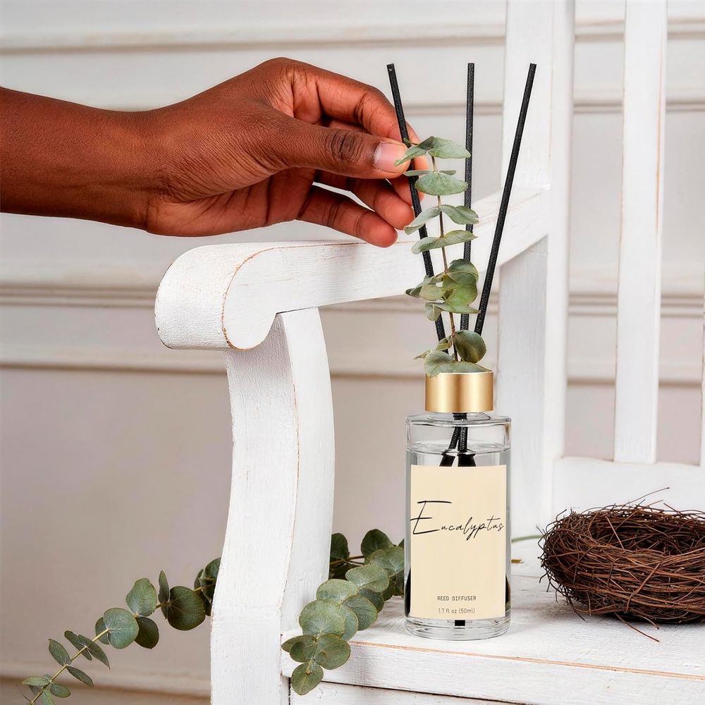 ユーカリ、リネン、オーシャンの香りのオイルディフューザー3個 - Home Fragrance Linen のレビューと価格
