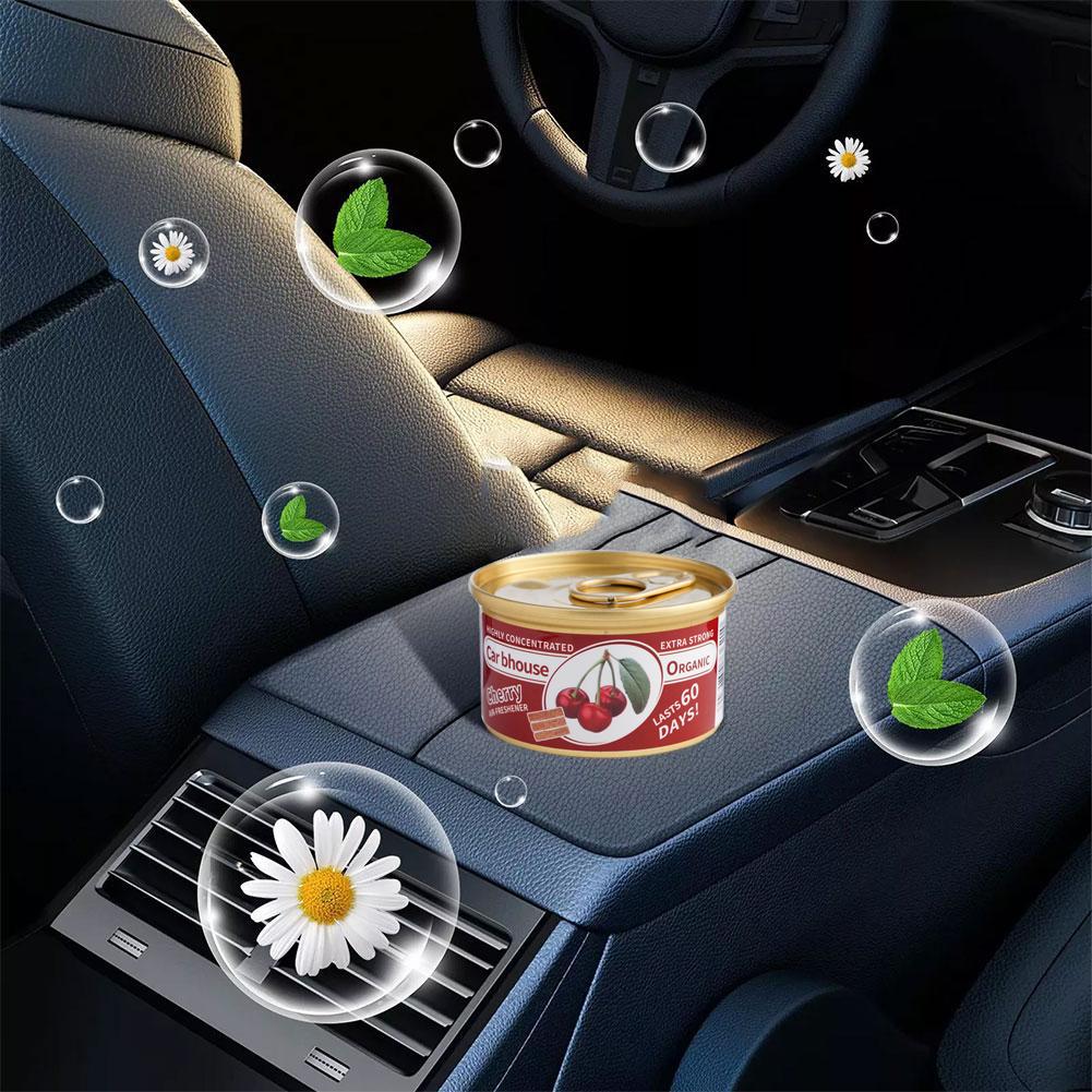 車の芳香剤バブルガムの香りオーガニック缶消臭剤エッセンシャル - Home Fragrance Logo のレビューと価格