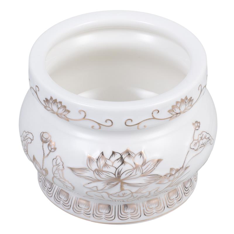 ホワイトセラミック香炉香炉装飾蓮ボウルプレミアム素材フレグラ - Home Fragrance White Lotus のレビューと価格
