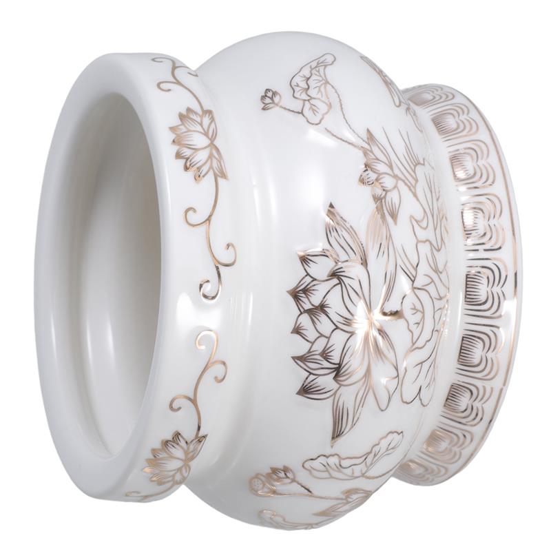 ホワイトセラミック香炉香炉装飾蓮ボウルプレミアム素材フレグラ - Home Fragrance White Lotus のレビューと価格