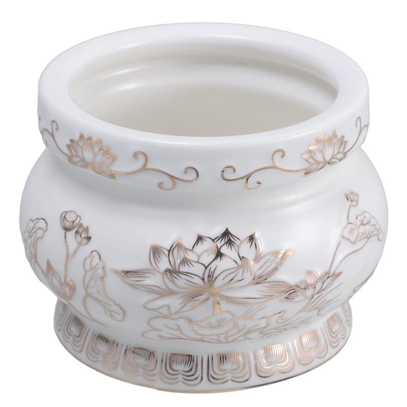 ホワイトセラミック香炉香炉装飾蓮ボウルプレミアム素材フレグラ - Home Fragrance White Lotus のレビューと価格