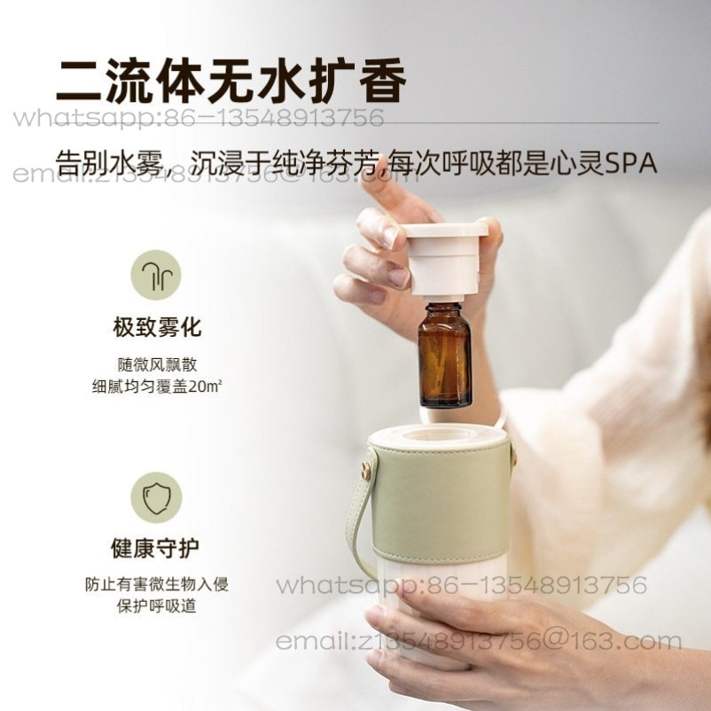 新しい車用芳香剤マシン、レザーケース、ハンドヘルドロック式香 - Home Fragrance Leather Diffuser のレビューと価格