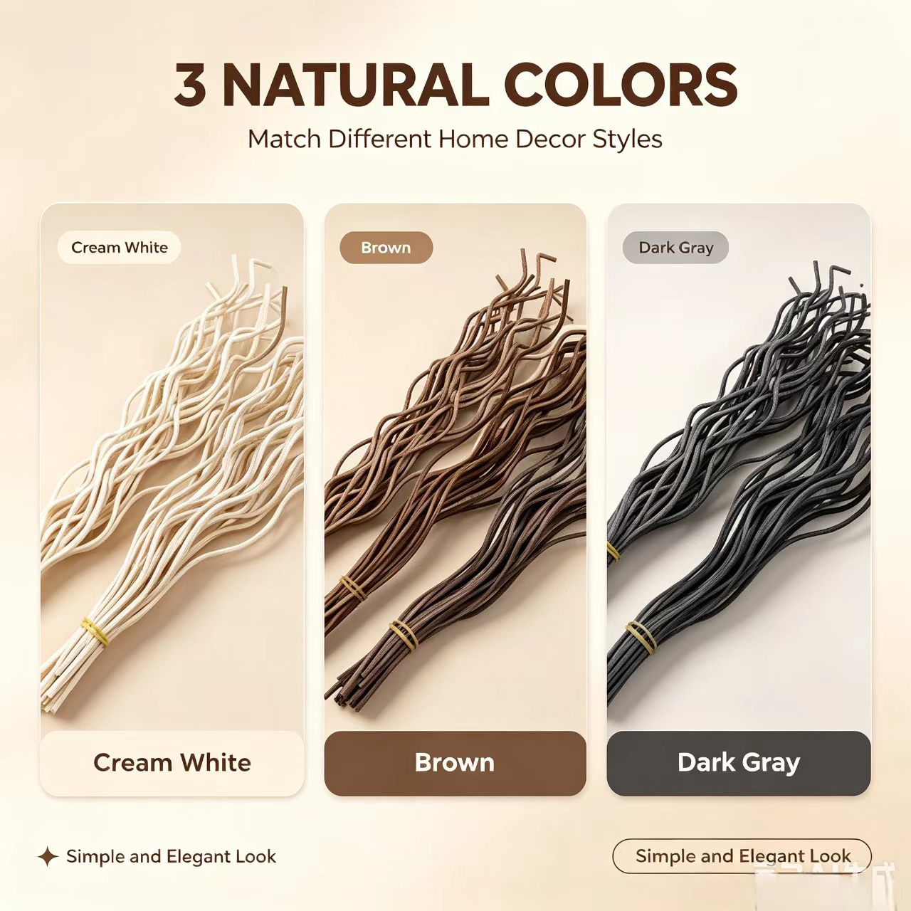 20 個の長い波状籐リードディフューザースティックフレグラン - Home Fragrance Logo のレビューと価格