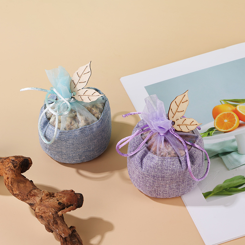 リネン製アロマサシェバッグ3個セット、植物性ビーズ入り、長持 - Aroma Bead Sachet のレビューと価格