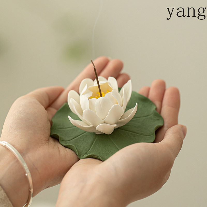 LHセラミックホワイトロータス手造りフラワーフレグランスプラ - Home Fragrance White Lotus のレビューと価格