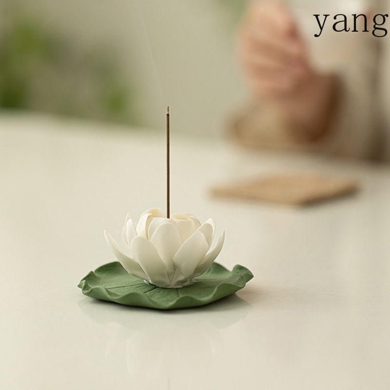 LHセラミックホワイトロータス手造りフラワーフレグランスプラ - Home Fragrance White Lotus のレビューと価格