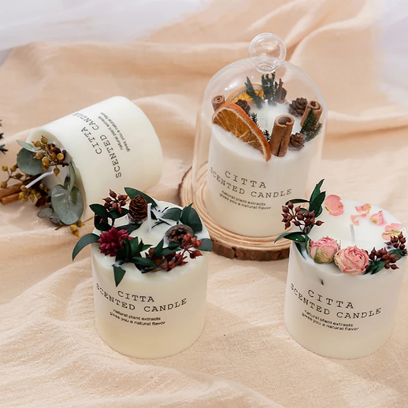 木製ホルダー付きの森シリーズの香りのキャンドル,4つのフレグ - Home Fragrance No 4 のレビューと価格
