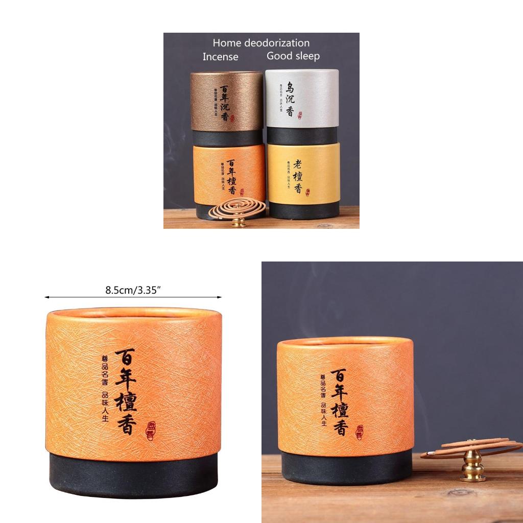 48 ピース/箱天然白檀沈香コイルお香 4 時間お香バーナー - Home Fragrance No 4 のレビューと価格