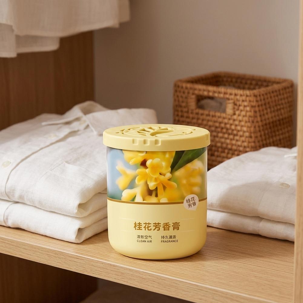 固形芳香剤 キンモクセイの香り フレグランスクリーム 家庭用 - Home Fragrance Logo のレビューと価格
