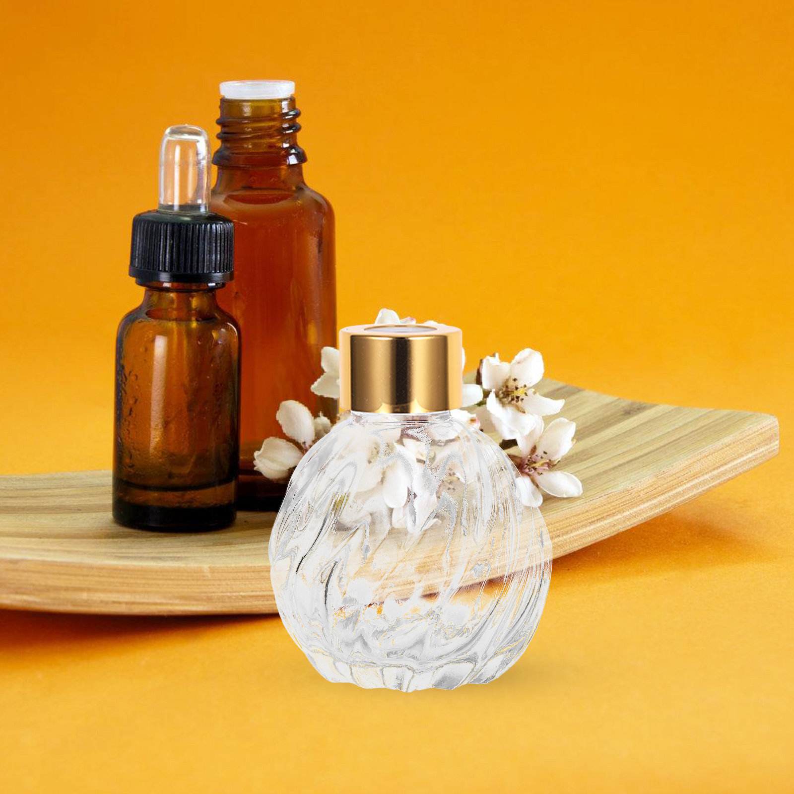 2 個 100 ミリリットル透明ガラスヴィンテージフレグラン - Home Fragrance Leather Diffuser のレビューと価格