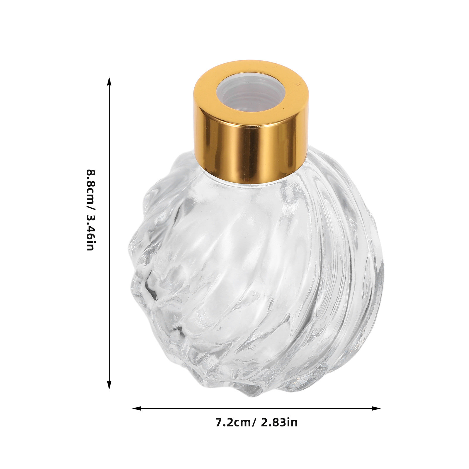 2 個 100 ミリリットル透明ガラスヴィンテージフレグラン - Home Fragrance Leather Diffuser のレビューと価格