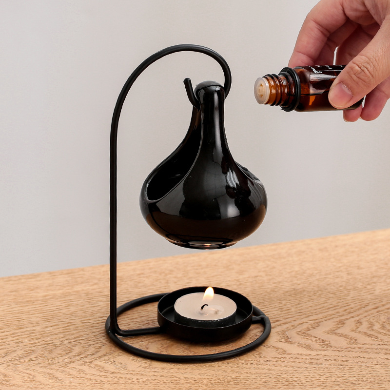 黒色の吊り下げ式ストーブ、クリエイティブなフレグランスバーナ - Home Fragrance Amazon のレビューと価格