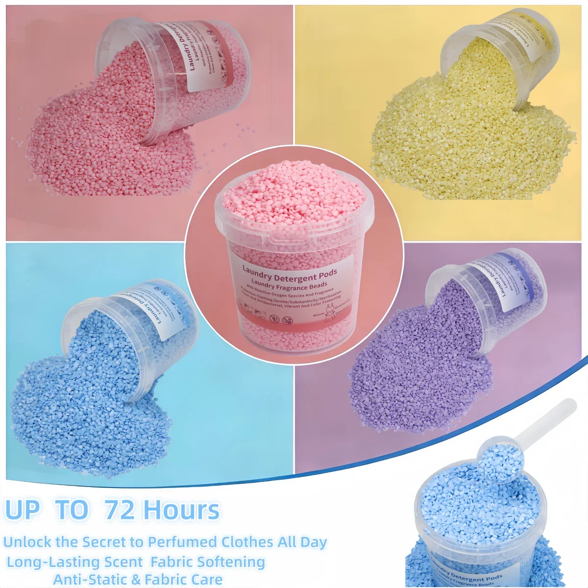 洗濯用香りブースタービーズ、内容量800g/ボトル、計量スプ - Scent Booster Bead のレビューと価格