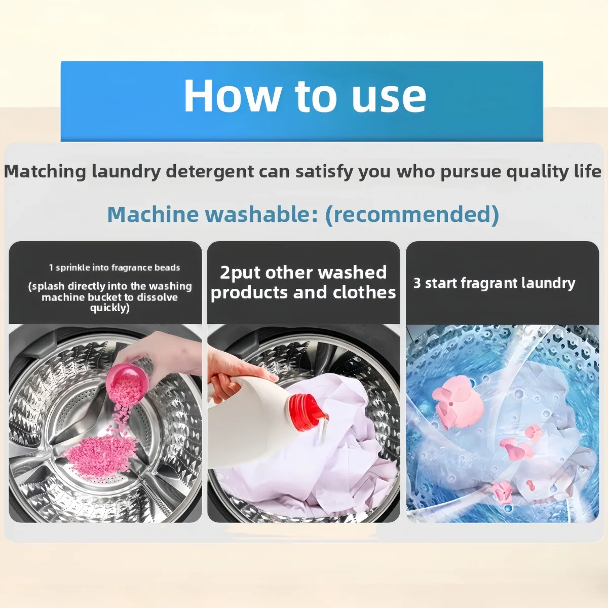 洗濯用香りブースタービーズ、内容量800g/ボトル、計量スプ - Scent Booster Bead のレビューと価格